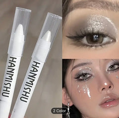 Waterproof Diamonds Glitter Eyeshadow Eyeliner Pencil Eyes Makeup Highlighter Pearly White Silver Brightening Eyelid Under Crease Pen