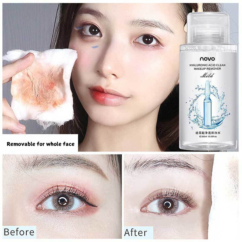 NOVO 3-in-1 Cleansing Oil - Gentle and Non-Irritating, Deep Cleansing , Eye and Lip Makeup Remover, Facial Cleansing Water