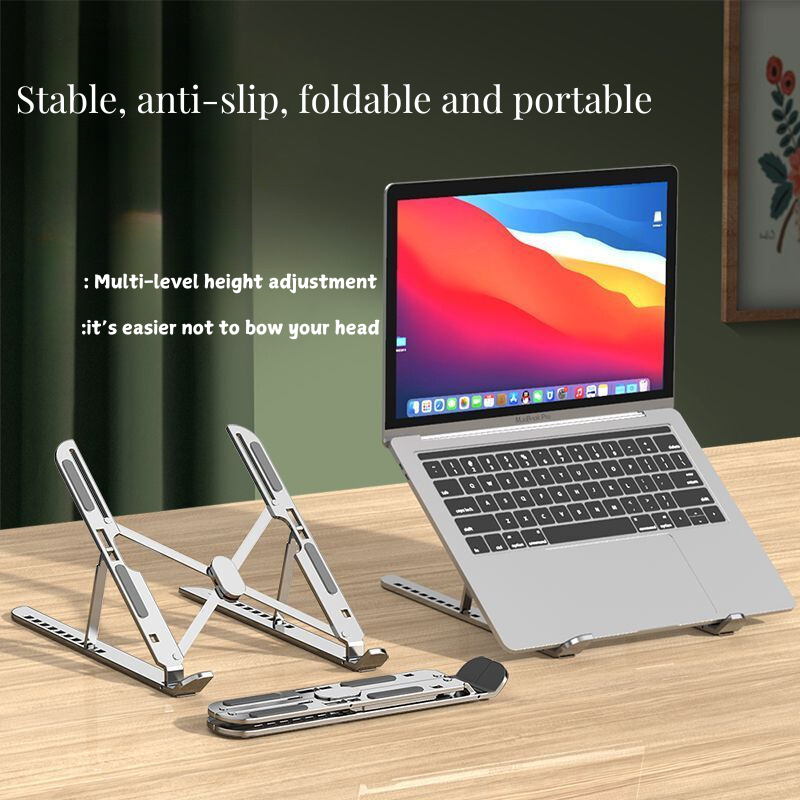 Adjustable Electroplated Aluminum Laptop Stand