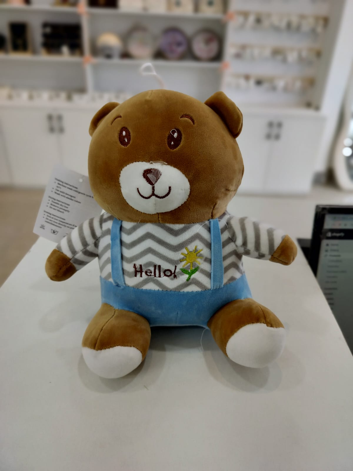 Hello Print Soft Teddy Bear – Plush Toy for Kids and Personalized Gifts