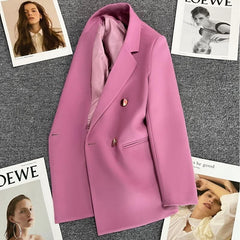 Temperament New Korean Version of British Style High-Quality Textured Blazer