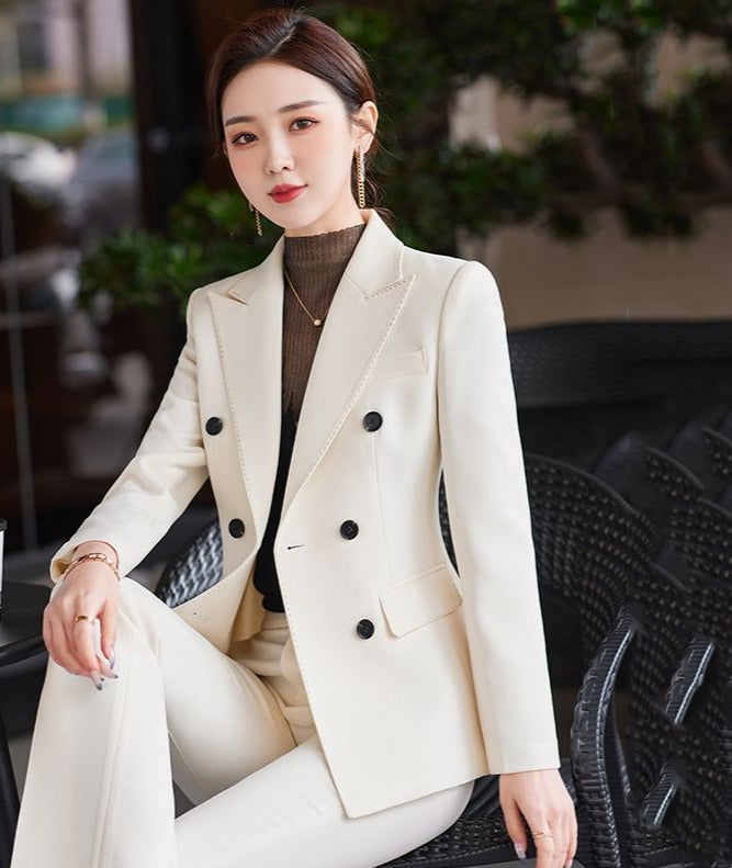 Blazer suit white HSN:SKU:H0005