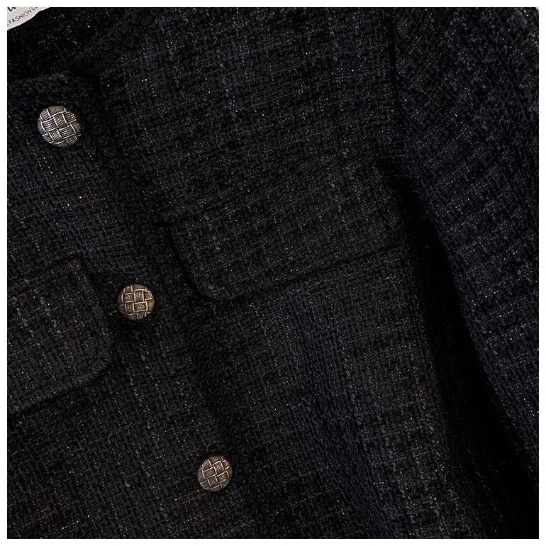 Knitted Black Suit HSN:SKU:PL008