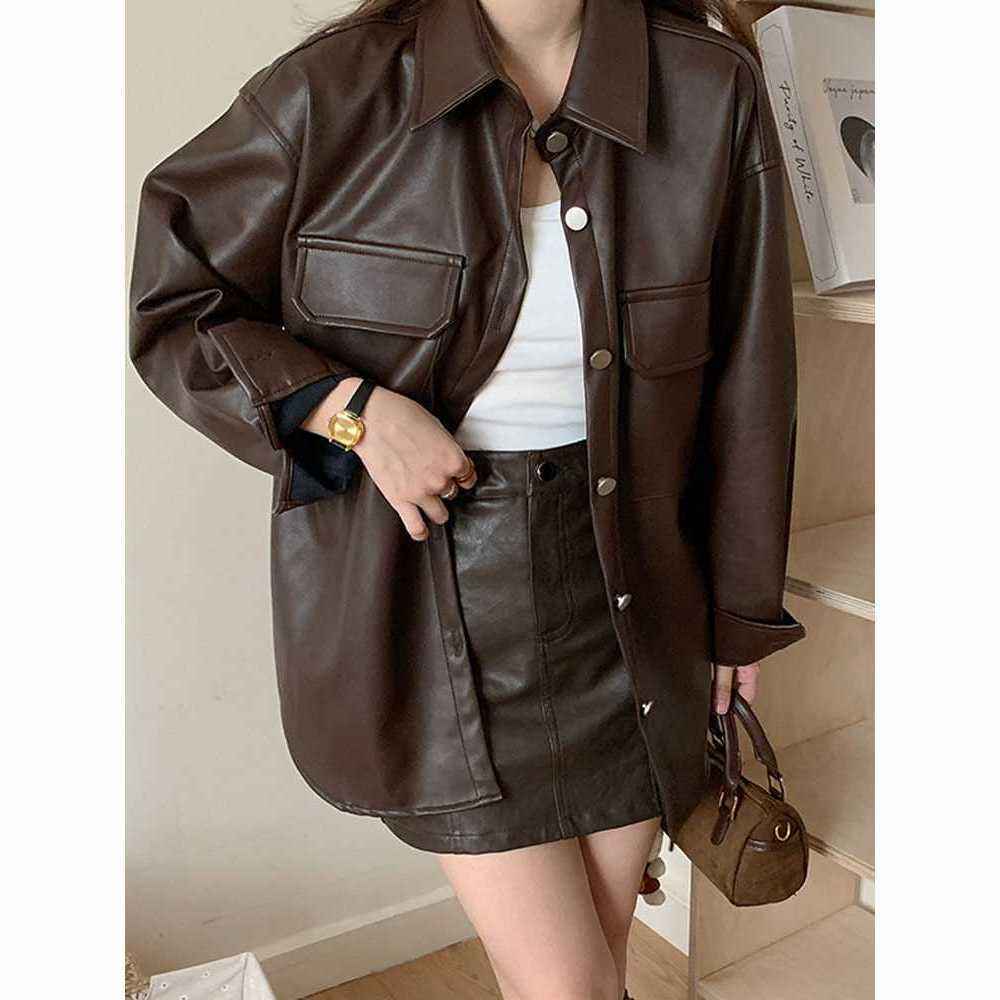 Brown leather Jacket