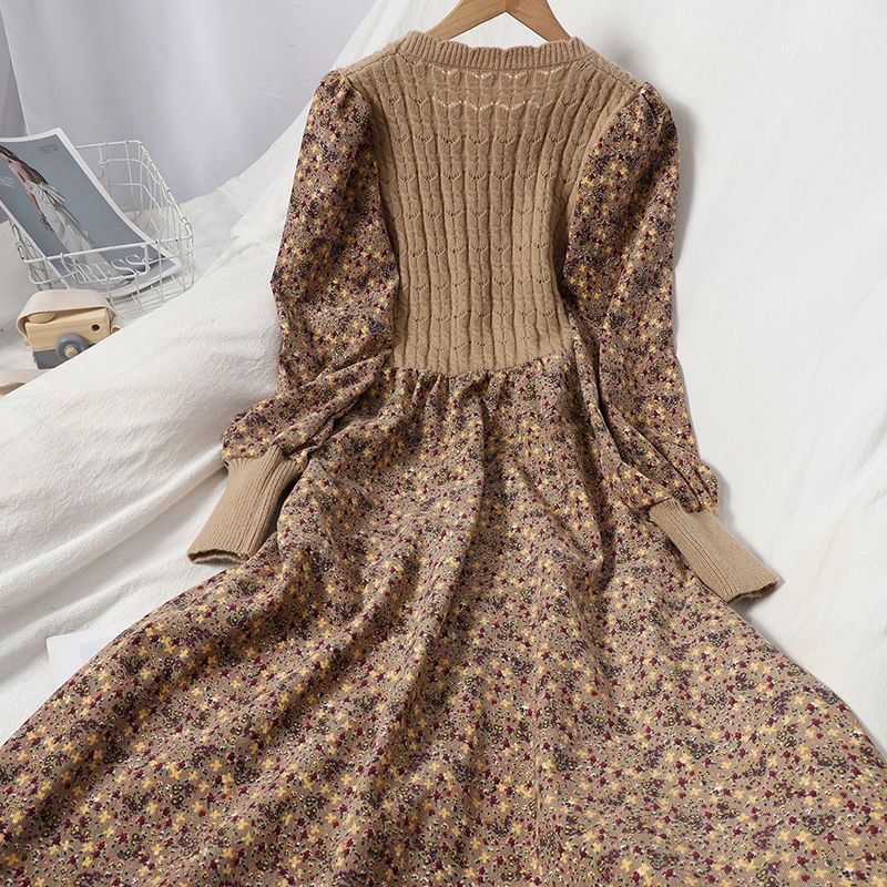 Floral Knitted Dress