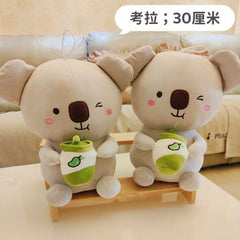 Koala doll female koala bear pillow plush toy cotton doll puppet girl cute soft doll small