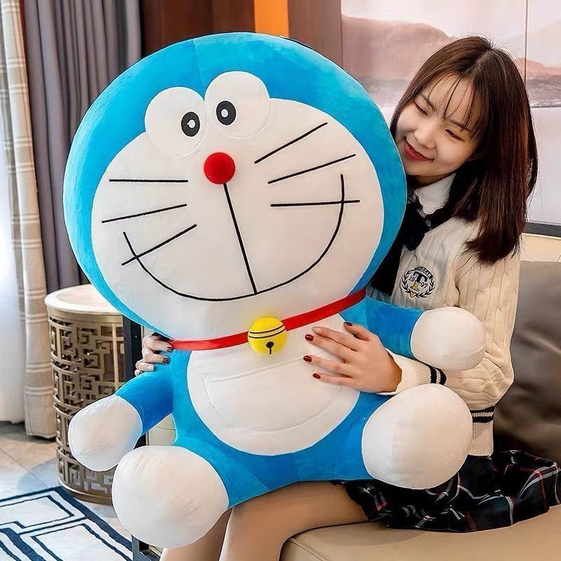 Cute Doraemon Plush Toy – Soft Cat Pillow Doll, Perfect Birthday Gift for Girls and Children