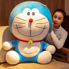 Cute Doraemon Plush Toy – Soft Cat Pillow Doll, Perfect Birthday Gift for Girls and Children