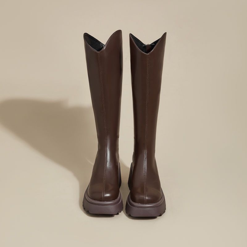 V-shaped Thick-soled Woodpecker Long Boots for Women