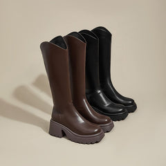 V-shaped Thick-soled Woodpecker Long Boots for Women