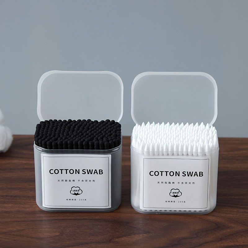 Double-Head Cotton Swabs with Pointed Tips – Precision for Makeup, Ear Cleaning & Beauty Care, Sterilized, Disposable, Non-Medical,Environmentallyfriendly.