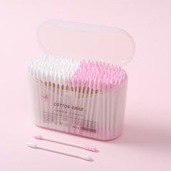 Double-Head Cotton Swabs with Pointed Tips – Precision for Makeup, Ear Cleaning & Beauty Care, Sterilized, Disposable, Non-Medical,Environmentallyfriendly.