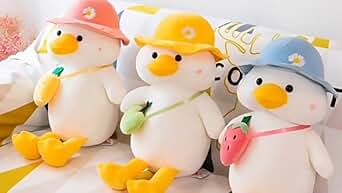 Bag Cap Duck Soft Toy | Plush Duck Toy with Bag and Cap Design