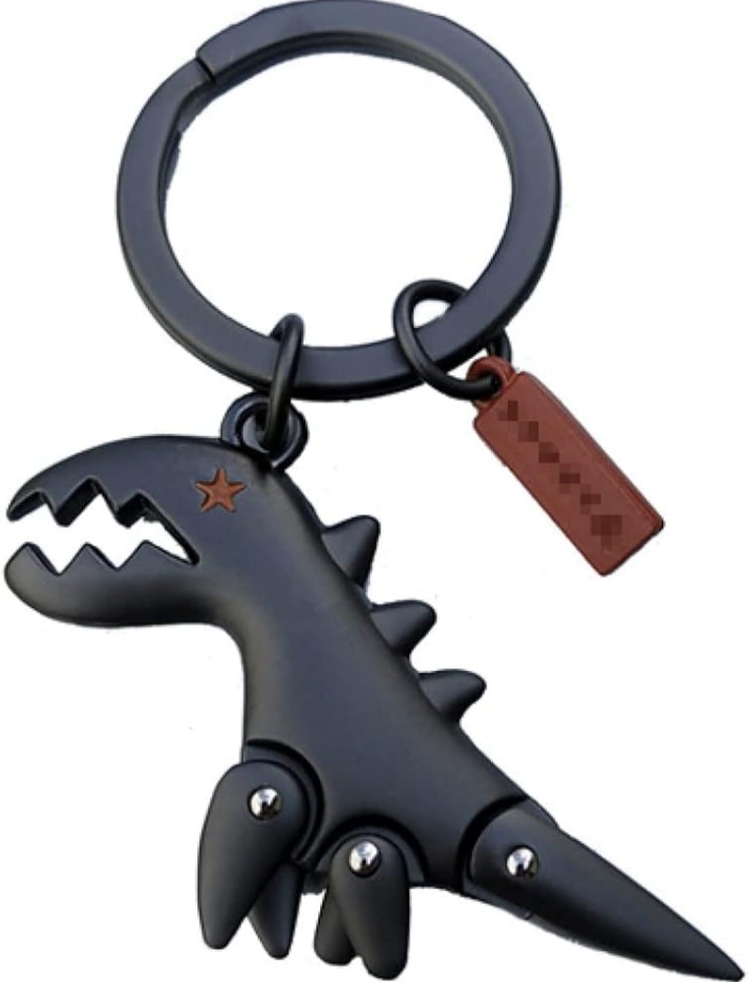 Suede Keychain - Popular Cute Dinosaur Charm, Adorable Cartoon Car Keyring.