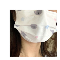 Koala Face Mask with Cute Cloud Print – Breathable, Skin-Brightening, High-Aesthetic Design, Individually Packaged