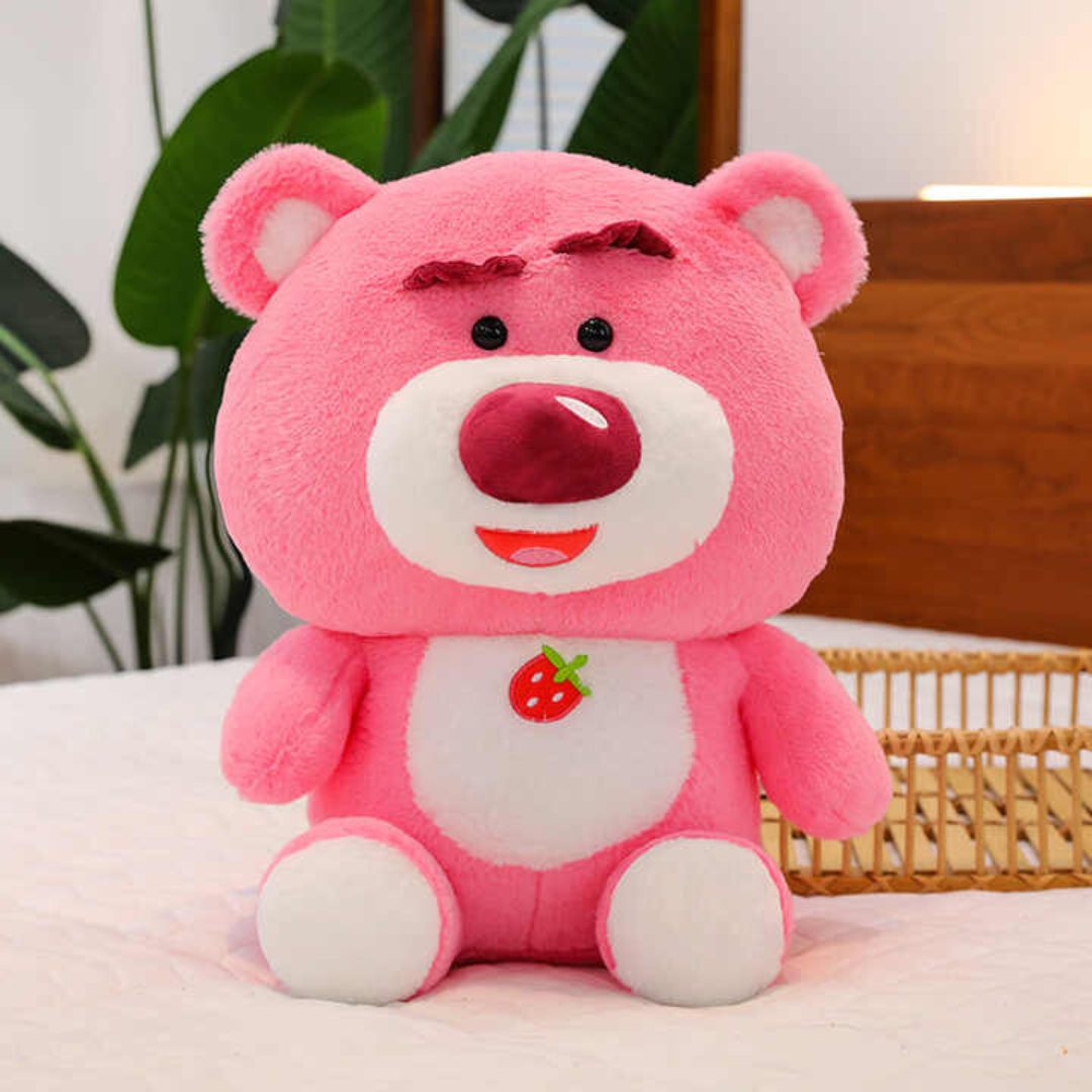 Strawberry Bear Soft Toy – Adorable Plush Bear for Kids and Collectors