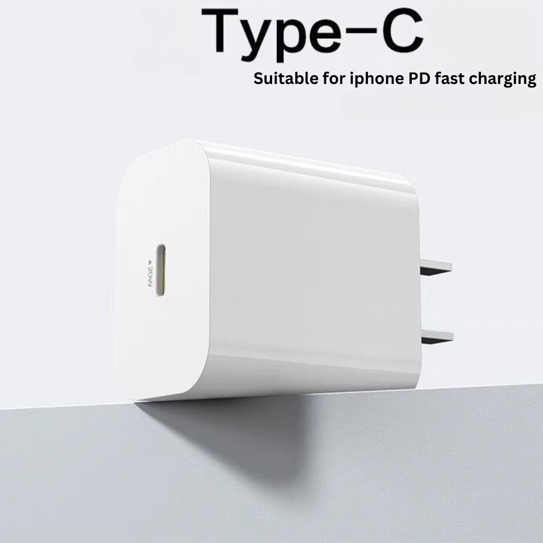 Pisen 20W GaN Fast Charger with Type-C Cable for iPhone