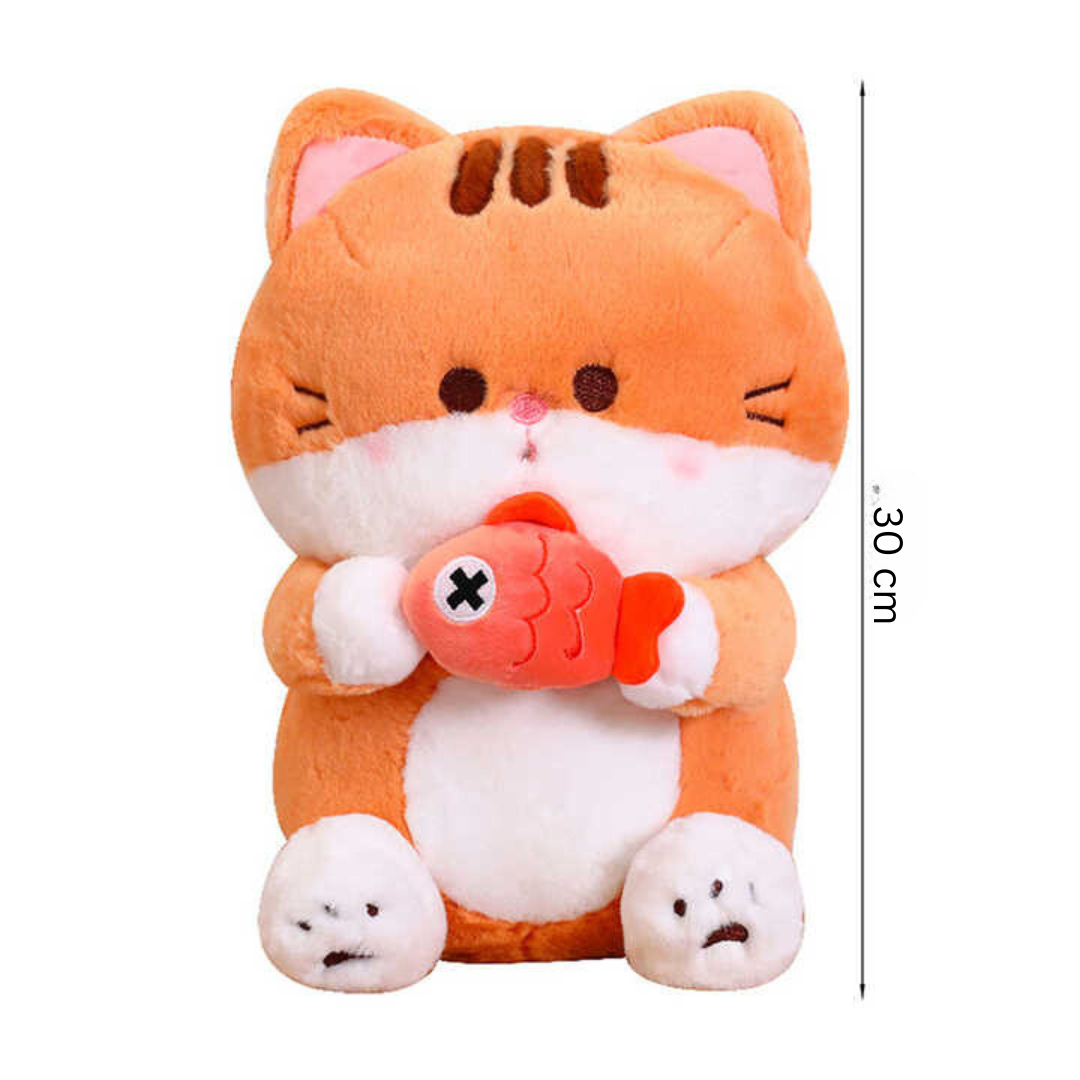 RBT Fish Cat Soft Toy | Plush Stuffed Animals for Kids & Adults