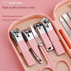 Professional Scissors Nail Clippers Set of 14 Ear Spoon Acne Needle Dead Skin Pliers Nail Cutting Pliers Pedicure Knife Nail Groove Trimmers