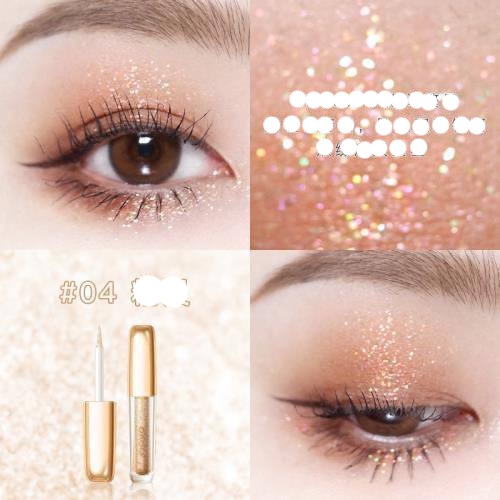 Novo Crystal Glitter Eyeshadow: High-Pigment, Quick-Drying, and Long-Lasting Beauty with High Impact Sparkle