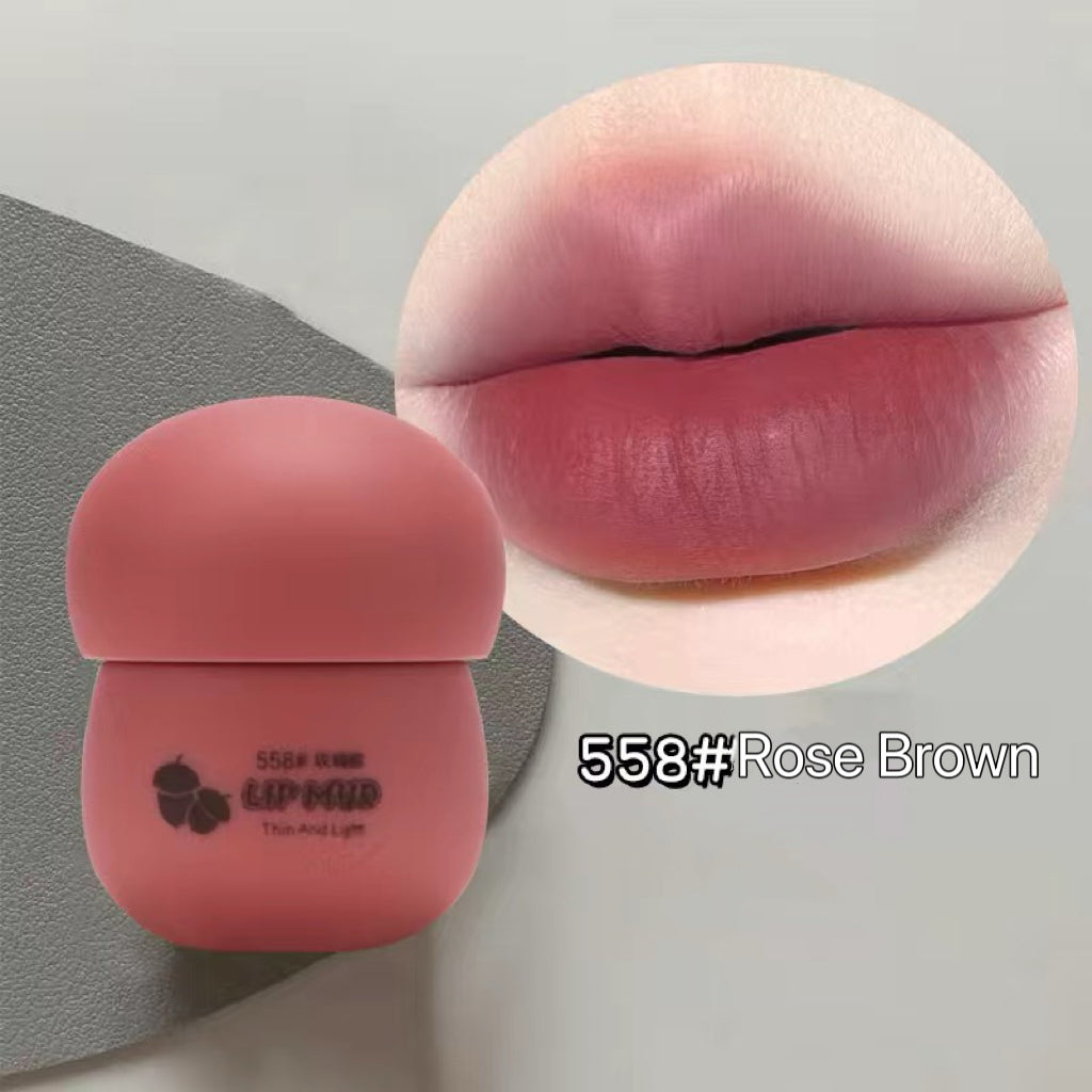 Novo Mushroom Filling Lip Mud: Matte, Long-lasting, Non-Stick, Fade-Resistant Discover Radiant Lips