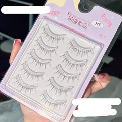 Cute eyelashes transparent fishing line stalk eyelashes natural daily