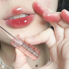 Bubble lip glaze water light glass lip gloss lipstick lasting and not fading lip gloss.