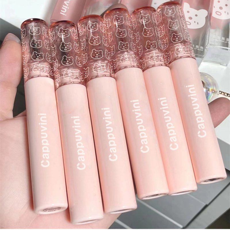 Bubble lip glaze water light glass lip gloss lipstick lasting and not fading lip gloss.