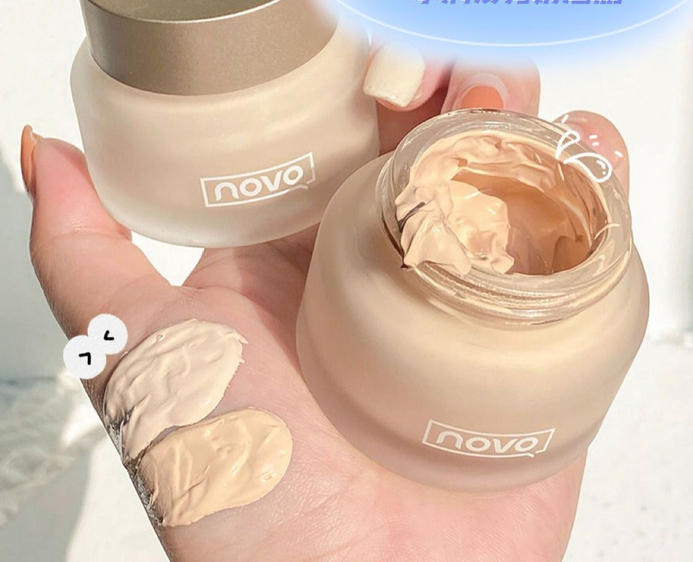 Genuine novo liquid foundation dry skin mixed oil skin concealer moisturizing long-lasting non-makeup bb cream.