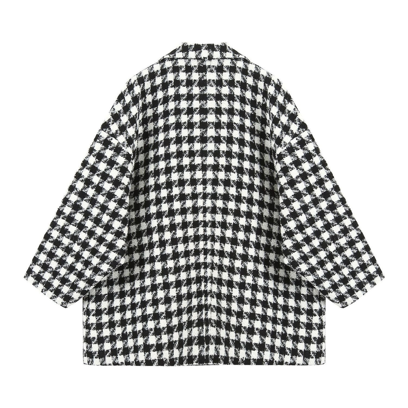 Checkered pattern black-white-Gray thick blazers