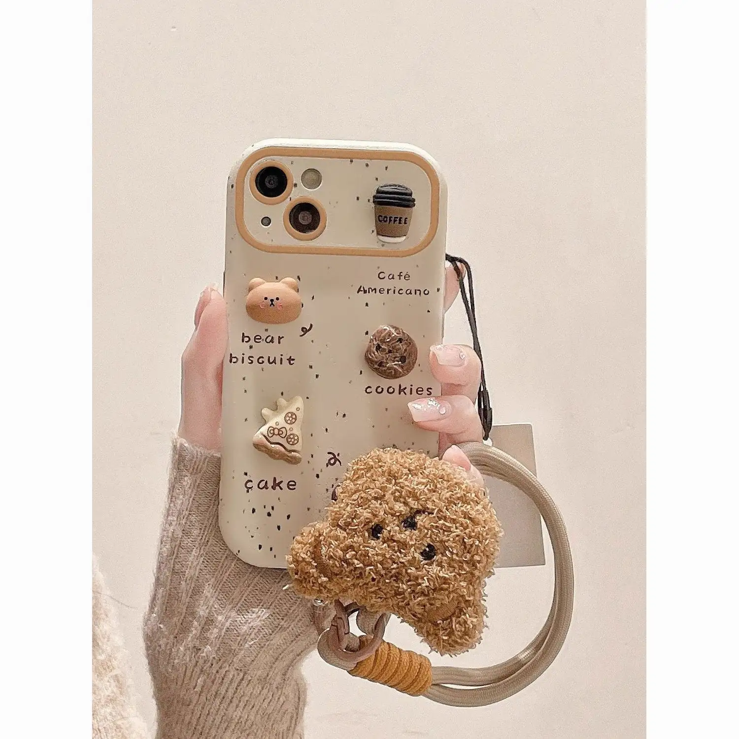 13386925519340056 Coffee Bear Silicone Phone Case – Cute & Stylish Protection - Image 1
