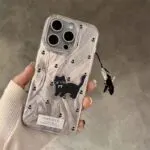 Black Cat Floral Phone Case – Soft Shockproof Aesthetic Cover - Image 6