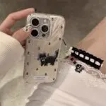 Black Cat Floral Phone Case – Soft Shockproof Aesthetic Cover - Image 5
