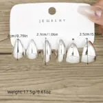 Gold Water Drop Hoop Earrings – Minimalist Luxe Huggie Hoops for WomenGold Water Drop Hoop Earrings - Image 4