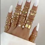 22PCS Butterfly Open Ring Set – Heart Joint Rings - Image 4