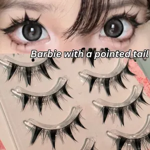 Big Eye Cat, Manga Barbie False Eyelashes -Segmented & Easy-to-Use for Beginners