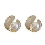 Simple and versatile pearl earrings new trendy Internet celebrity temperament earrings - Image 11