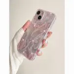 Korean style fairy Feather yarn pink bow phone case - Image 5