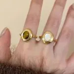 Tiger's Eye Adjustable Ring - Vintage Chinese Style Jewelry - Image 3