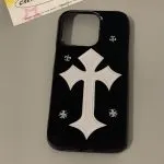 Dark Gothic Cross iPhone Case –  Soft Design - Image 2