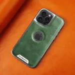 Premium Leather Texture MagSafe iPhone Case – Shockproof for iPhone - Image 3