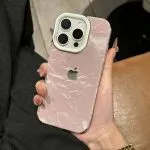 Electroplated Snow Velvet Phone Case – Soft & Stylish Protection - Image 2