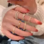 Elegant Pearl & Bow Open Rings – Adjustable Light Luxury Statement Rings for Women