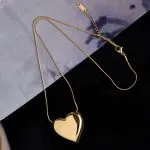 Double-Sided Heart Titanium Steel Necklace – Light Luxury Clavicle Chain - Image 6