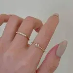 Exquisite Zircon Heart Ring Set – Light Luxury Couple Rings for Women - Image 6