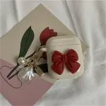 Princess Bow Pearl Shell Wireless Earbuds Case - Image 2