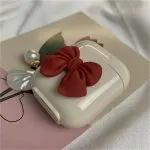 Princess Bow Pearl Shell Wireless Earbuds Case - Image 7