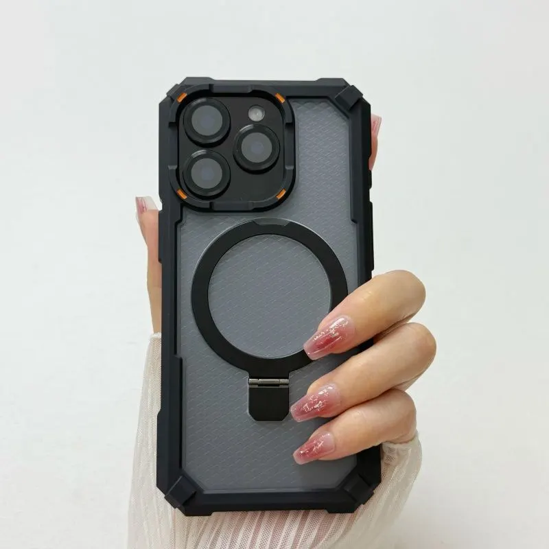 13414055117879526 Military Grade Shockproof Phone Case with Stand for iPhone - Image 1