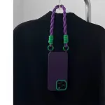 Midnight Purple Luxury iPhone Case with Wrist Strap - Image 3