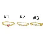 Delicate Zircon Heart Ring – Adjustable Sweetheart Statement Ring for Women - Image 4